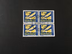 RABATTMÄRKE I facit nr 1074 BB lyxstämplat block STOCKHOLM