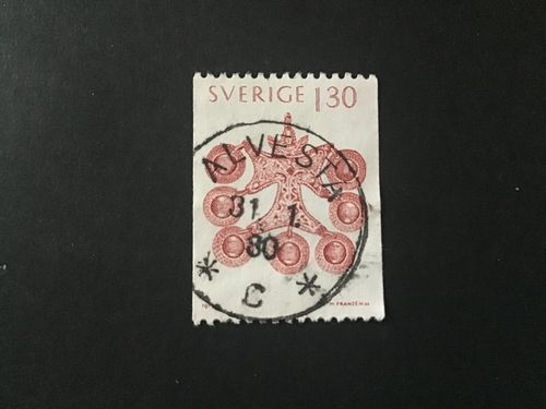 FOLKDRÄKTER 1979 facit nr 1107 lyxstämplat ALVESTA