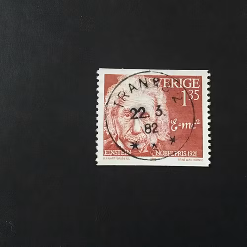 NOBELPRISTAGARE 1921 facit nr 1192 lyxstämplat TRANÅS 2