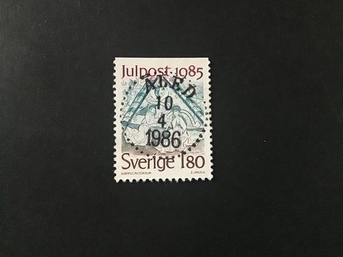 JULPOST 1985 facit nr 1377 lyxstämplat ÅLED