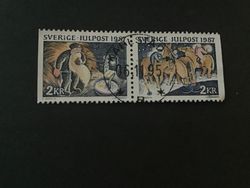 JULPOST 1987 facit nr 1475 SX lyxstämplat par KARLSTAD 4