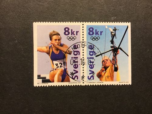 OS I SYDNEY 2000 facit nr 2206 SX lyxstämplat par ÅMOTFORS