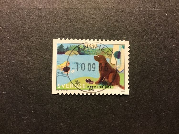 SOMMAR VID INSJÖN 2006 facit nr 2552 lyxstämplat LÄNGHEM