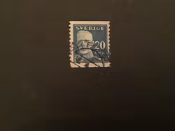 GUSTAF V EN FACE , facit nr 151 A bz, stämplat märke