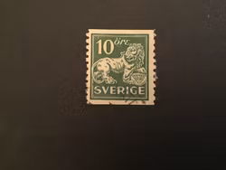 Stående lejon facit nr 144 A cxz stämplat märke