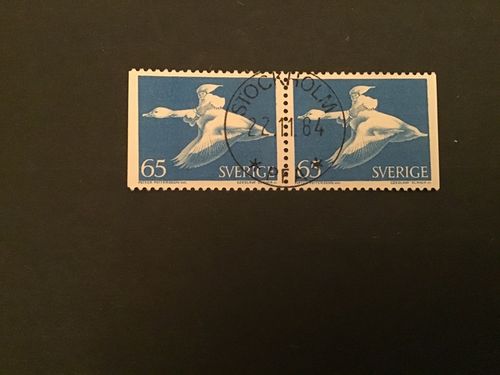 NILS HOLGERSSON  facit nr 750 BB lyxstämplat par STOCKHOLM