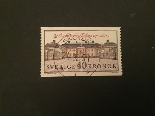 ÖVEDSKLOSTER 1990 facit nr 1646 lyxstämplat SKÖVDE