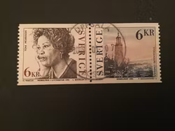 NOBELPRISTAGARE LITTERATUR facit nr 1819 SX2 lyxstämplat par UPPSALA