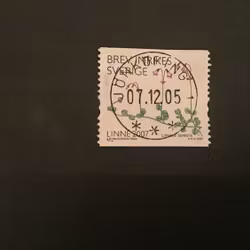 CARL VON LINNE facit nr 2586 lyxstämplat JÖNKÖPING 1