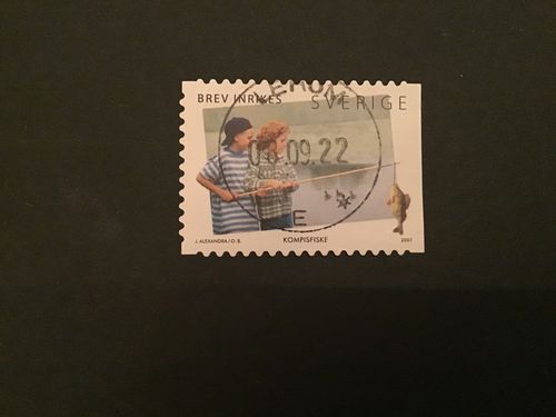FISKELYCKA 2007 facit nr 2604 lyxstämplat LERUM