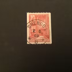 UPPSALA DOMKYRKA 1967 facit nr 600 lyxstämplat ÖREBRO 1