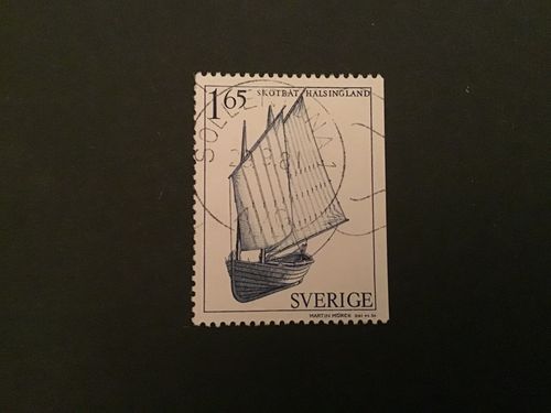 ALLMOGEBÅTAR facit nr 1172 lyxstämplat SOLLENTUNA 1
