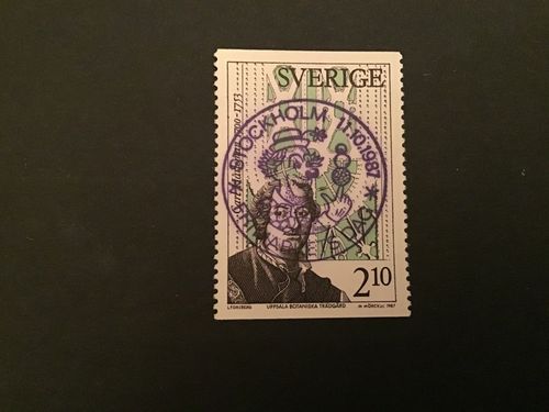 BOTANISKA TRÄDGÅRDAR lyxstämplat FRIMÄRKETS DAG STOCKHOLM