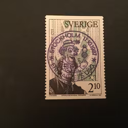 BOTANISKA TRÄDGÅRDAR lyxstämplat FRIMÄRKETS DAG STOCKHOLM