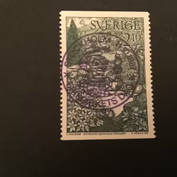 BOTANISKA TRÄDGÅRDAR lyxstämplat STOCKHOLM FRIMÄRKETS DAG