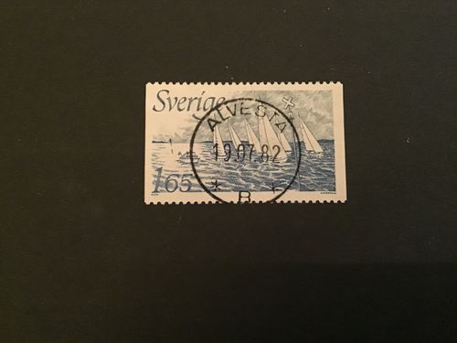 NYA SJÖMÄRKEN 1982 facit nr 1215 lyxstämplat ALVESTA