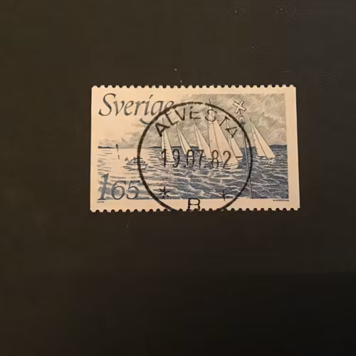 NYA SJÖMÄRKEN 1982 facit nr 1215 lyxstämplat ALVESTA