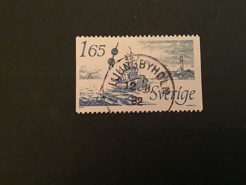 NYA SJÖMÄRKEN 1982 facit nr 1217 praktstämplat LJUNGBYHOLM