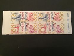 OLYMPISKT GULD facit nr 1738-1741 Lyxstämplat Häfte BODEN 1