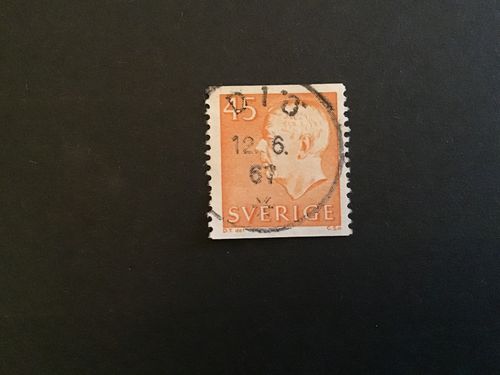 GUSTAF VI ADOLF TYP III facit nr 429 A PRAKTSTÄMPLAT DIÖ