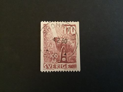 GÖTSTÅLET 1958 facit nr 496  lyxstämplat BROMMA 11