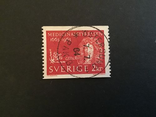 MEDICINALSTYRELSEN 1963 facit nr 550 praktstämplat ÖSTERSUND 1