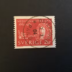 MEDICINALSTYRELSEN 1963 facit nr 550 praktstämplat ÖSTERSUND 1