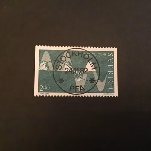 Nobelpristagare Atomfysik 1982 facit nr 1233 lyxstämplat STOCKHOLM
