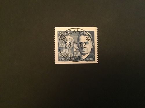 NOBELPRISTAGARE 1921 facit nr 1194 lyxstämplat STOCKHOLM