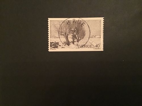 NATURMOTIV 1973 facit nr 818 lyxstämplat KÅGE