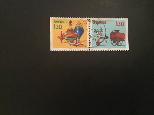 GAMLA LEKSAKER 1978 facit nr 1067 SX lyxstämplat par BROMMA  18