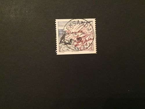 NATIONALPARKER I 1989 facit nr 1585 lyxstämplat LEKSAND 1