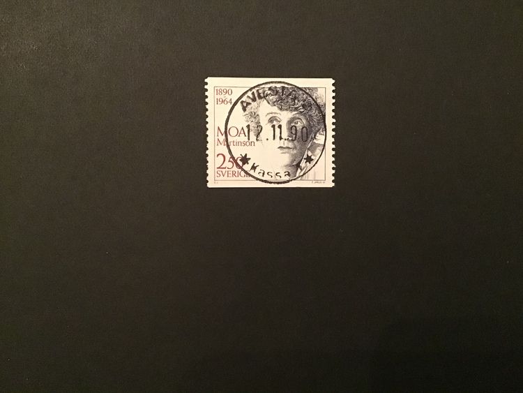 MOA MARTINSSON 1990 facit nr 1654 lyxstämplat AVESTA