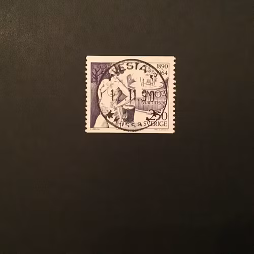 MOA MARTINSSON 1990 facit nr 1655 lyxstämplat AVESTA