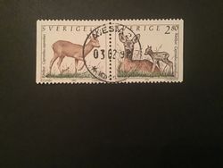 VILDA DJUR 1 1992 facit nr 1718 SX  lyxstämplat par AVESTA 2
