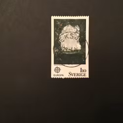EUROPA IV MÅLARKONST  facit nr 917 lyxstämplat EKSJÖ
