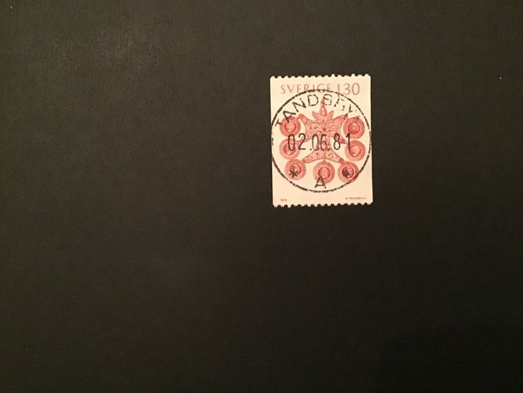 FOLKDRÄKTER 1979 facit nr 1107 lyxstämplat TANDSBYN