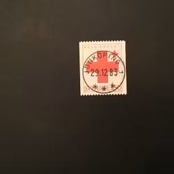 RÖDA KORSET 1983 facit nr 1268 lyxstämplat JÖNKÖPING 1