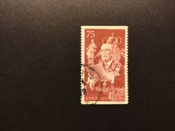 GUSTAF VI ADOLF 90 ÅR 1972, facit nr 800 stämplat märke