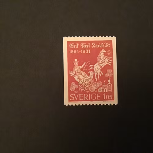 ERIK AXEL KARLFELDT 1964 facit nr 556 postfriskt märke