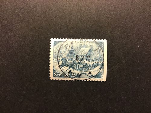 GAMMALDAGS JUL facit nr 749 B2 LYXSTÄMPLAT ÖREBRO 1