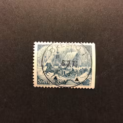 GAMMALDAGS JUL facit nr 749 B2 LYXSTÄMPLAT ÖREBRO 1