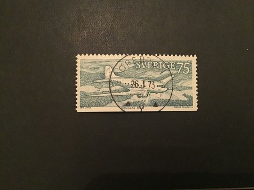 POSTFLYG 1972 facit nr 781 B2  LYXSTÄMPLAT ÖREBRO 1