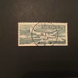 POSTFLYG 1972 facit nr 781 B2  LYXSTÄMPLAT ÖREBRO 1