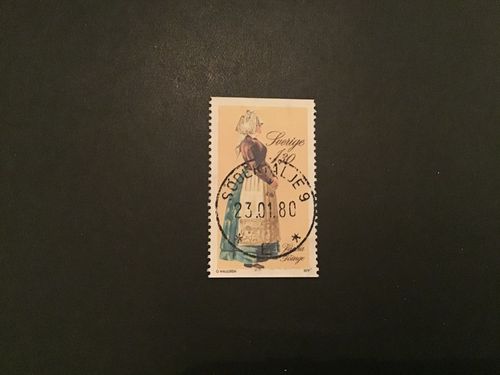FOKKDRÄKTER 1979 facit nr 1108 LYXSTÄMPLAT SÖDERTÄLJE 9
