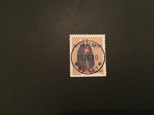 FOLKDRÄKTER 1979 facit nr 1106 LYXSTÄMPLAT BRO