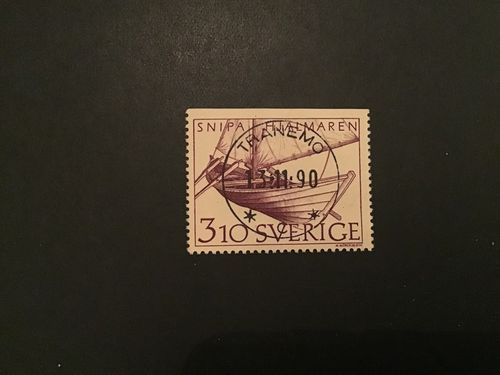 INLANDETS BÅTAR facit nr 1484 LYXSTÄMPLAT TRANEMO