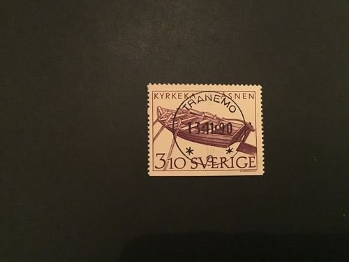 INLANDETS BÅTAR facit nr 1487 LYXSTÄMPLAT TRANEMO