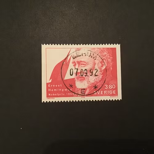 NOBELPRISTAGARE 1990 facit nr 1657 LYXSTÄMPLAT LERUM