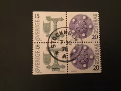 VENDELTID 1975 912+913 BB I LYXSTÄMPLAT BLOCK STOCKHOLM 12